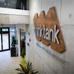 Think Tank sign above reception